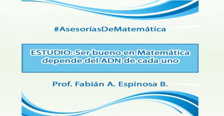 Estudio: ser bueno en Matemática depende del ADN de cada uno.